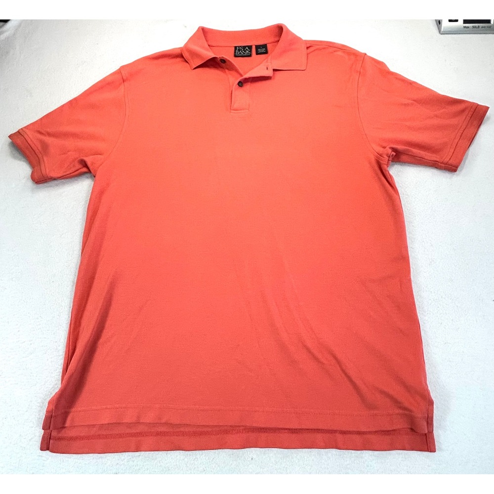 Jos. A. Bank Polo Shirt Women Large Orange Basic